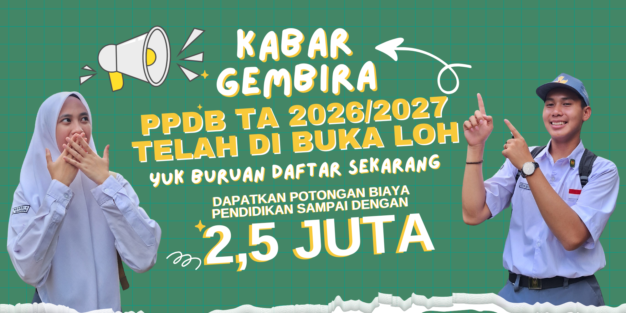 iklan ppdb Al Ashr Al Madani